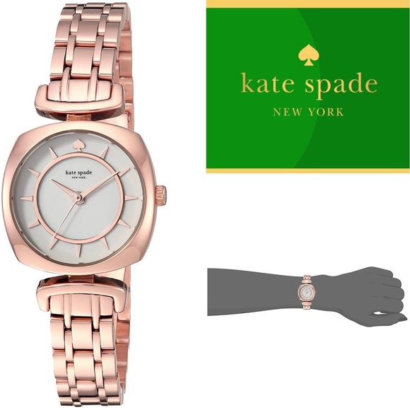 kate spade Accessories - Kate Spade Mini Barrow Rose Gold Watch